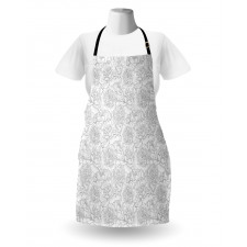 Peonies with Leaves Bud Apron