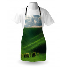 Cloudy Meadow Hills Apron