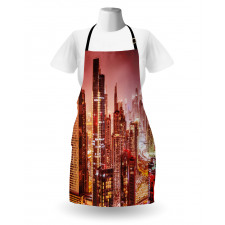 Dubai Night Cityscape Apron