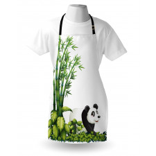 Panda Bear Bamboo Apron