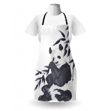 Panda in Zoo Chinese Apron