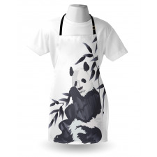 Panda in Zoo Chinese Apron