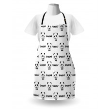 Panda Bow Tie Apron