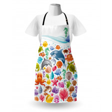 Ocean Fauna Design Apron