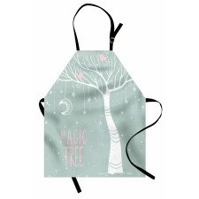 Stars Moon Pastel Colored Apron