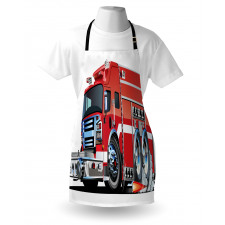 Fire Truck Rescue Team Apron