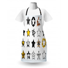 Punk Shapes and Designs Apron