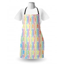 Star Rainbow Stripes Apron