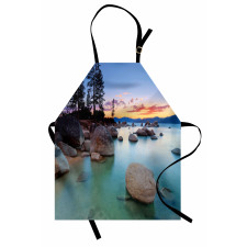 Romantic Lake Sunset Apron