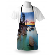 Romantic Lake Sunset Apron