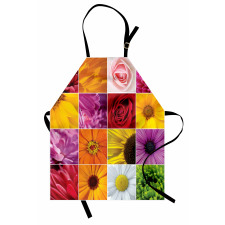 Colorful Flowers Rose Apron