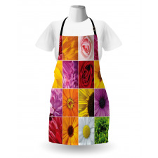 Colorful Flowers Rose Apron