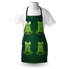 Frogs in Pond Lily Pad Apron