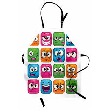 Cartoon Monsters Comic Apron