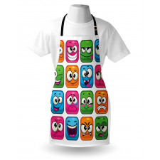 Cartoon Monsters Comic Apron