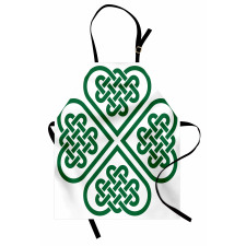 Monochrome Clover Art Apron