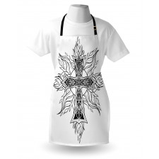 Gothic Flames Shape Apron