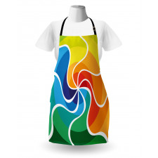 Rainbow Spiral Apron