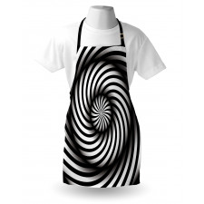 Black and White Swirl Apron