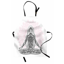 Meditation Lotus Mandala Apron