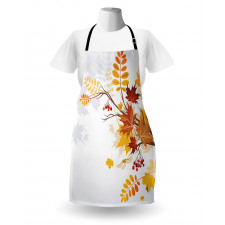 Autumn Themed Faded Leaves Apron