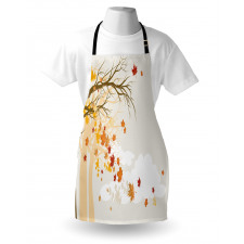 Pastel Colored Autumn Trees Apron