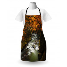 River with Rocks Forest Lush Apron