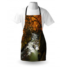 River with Rocks Forest Lush Apron