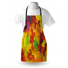 Colorful Maple Leaves Apron