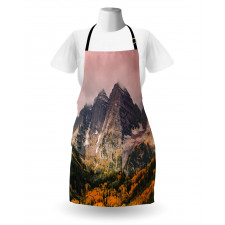 Mountain Forest Scenery Apron