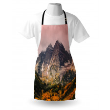 Mountain Forest Scenery Apron