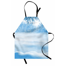 Snow Cold Winter Apron