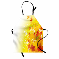 Pumpkin Fall Leaves Apron