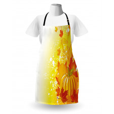 Pumpkin Fall Leaves Apron