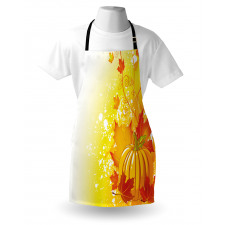 Pumpkin Fall Leaves Apron