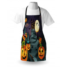 Horror Castle Pumpkin Apron