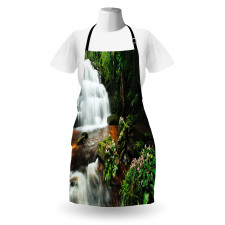 Jungle Trees and Waterfall Apron