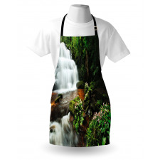 Jungle Trees and Waterfall Apron