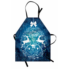 Deer and Floral Ornaments Apron