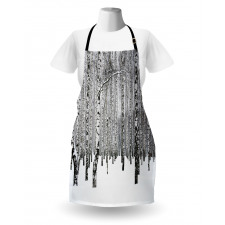 Snowy Forest Photo Woodland Apron