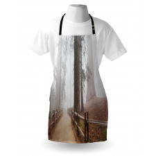 Forest in Foggy Morning Apron