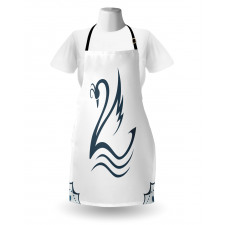 Swan with Curves Apron