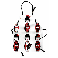 Geisha Dolls Folkloric Apron