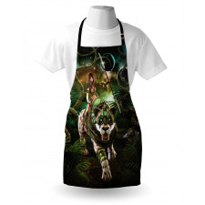 Fantasy Tiger Galaxy Apron