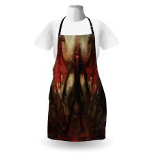 Devil Wings Flame Apron