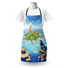 Pirate Island Skull Apron