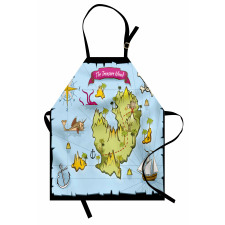 Treasure Island Skull Apron