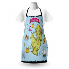 Treasure Island Skull Apron