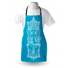 Old Elephant Figure Graphic Apron