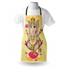 Ethnic Cute Kids Cartoon Apron